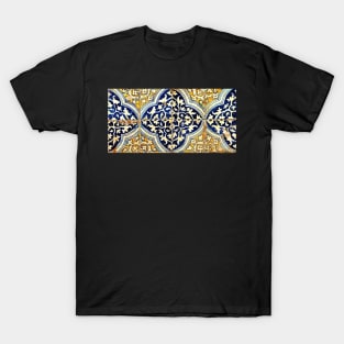 Vibrant Blue and Yellow Tiles T-Shirt